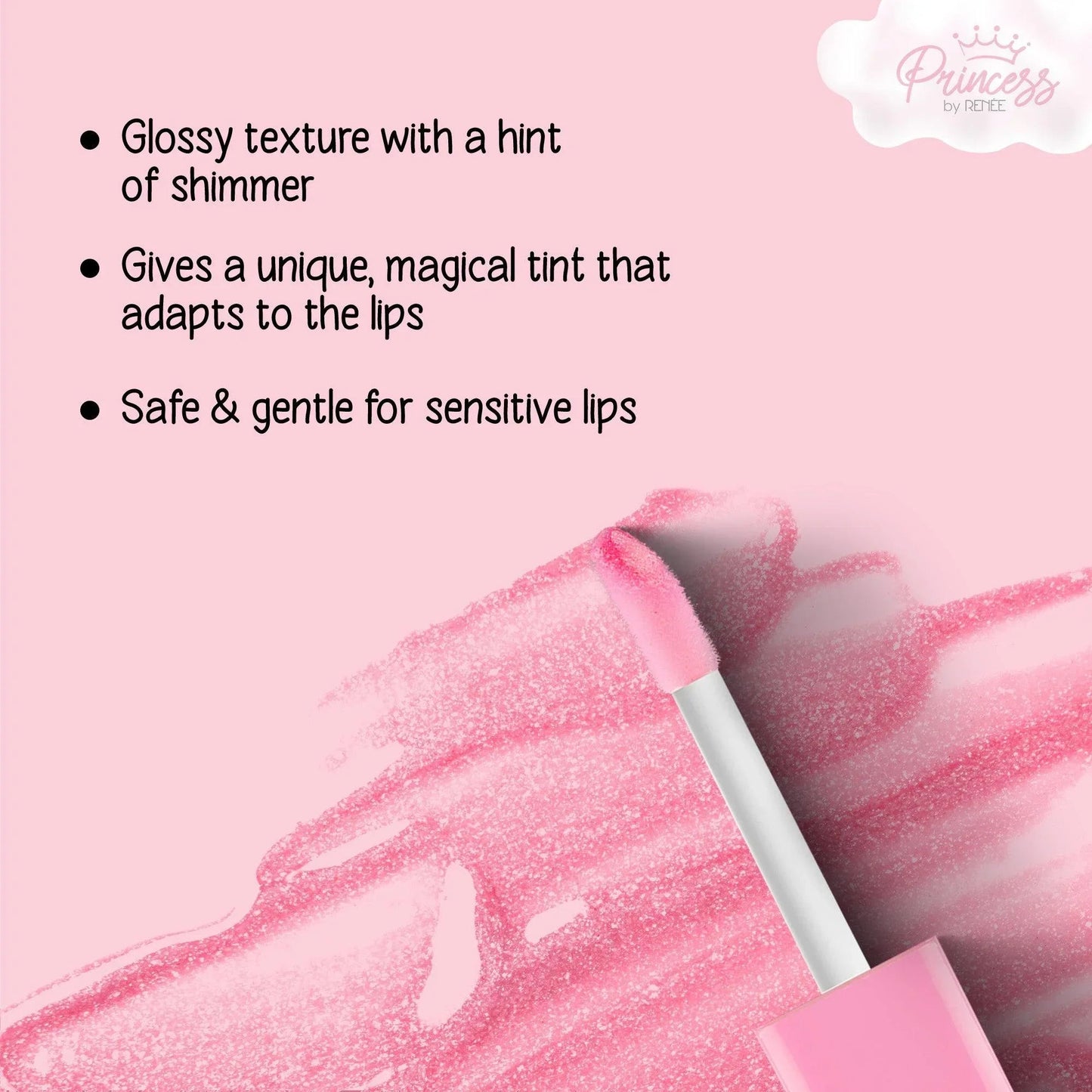 Princess By RENEE Sugar Sparkles Colour Changing Lip Gloss 4ml