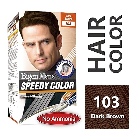 Bigen Men's Speedy Color, Hair Color, 80g - Dark Brown 103 (Pack of 1)
