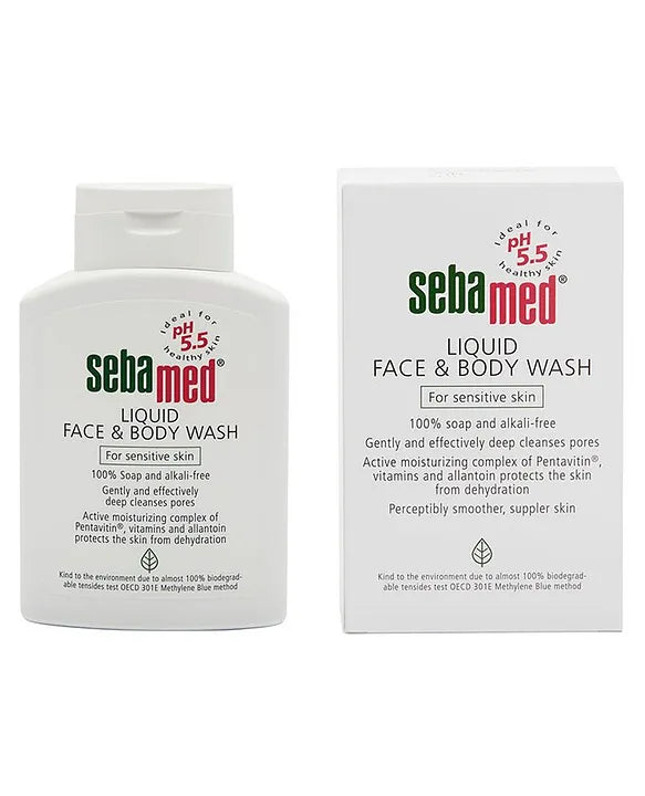 Sebamed Liquid Face & Body Wash With Active Moisturising Complex - 200 ml