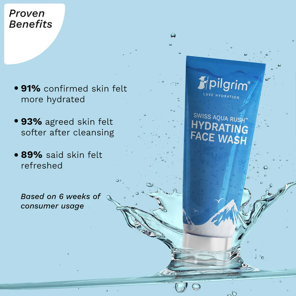 PILGRIM Swiss Aqua Rush™ Hydrating Face Wash