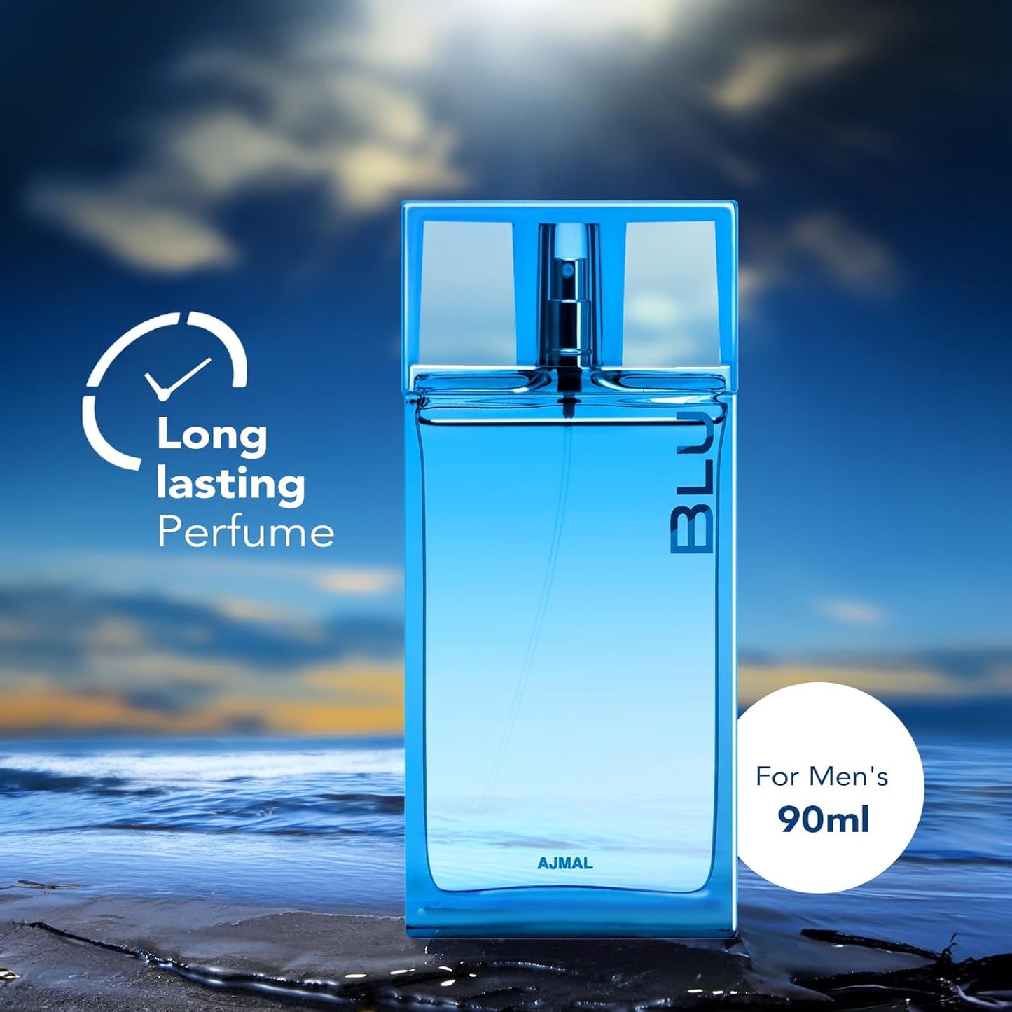 Ajmal Blu EDP 90ML Long Lasting Scent Spray