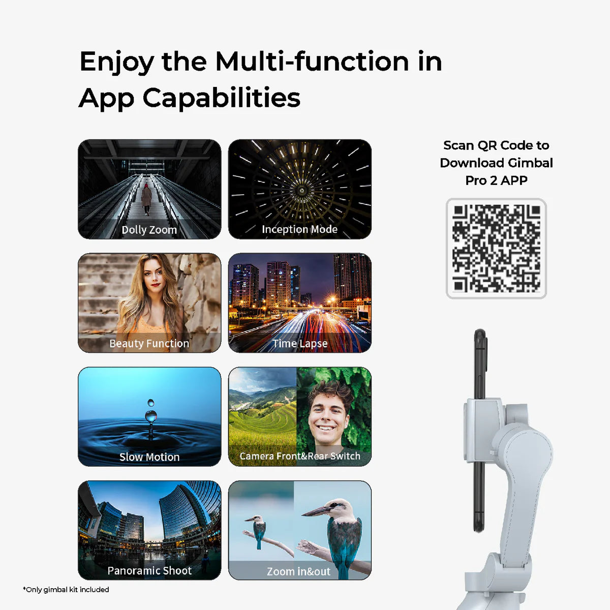 Digitek DSG-007F AI 3 Axis Wide Angle Smartphone Gimbal with AI Tracker & 5 hrs Working time