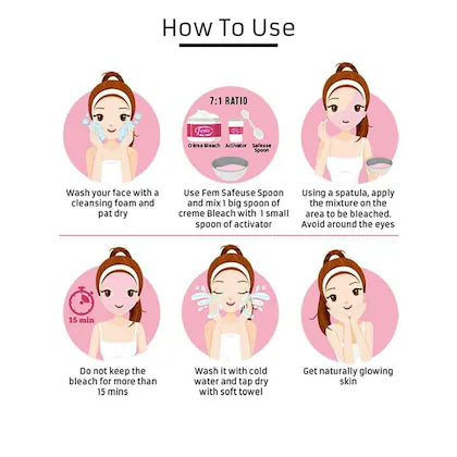 Fem Saffron & Milk Creme Bleach 24g