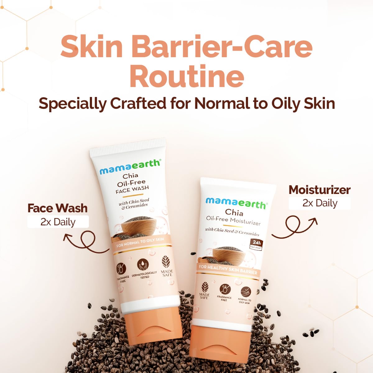 Mamaearth Chia Oil-Free Face Wash with Chia Seed & Ceramides 100ml