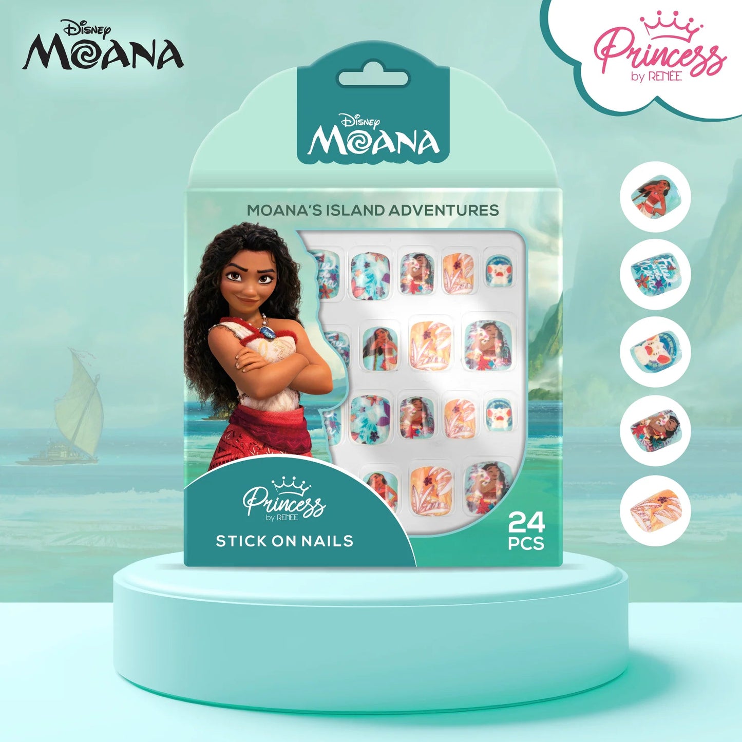 Princess by RENEE Disney Moana’s Stick On Nails