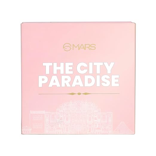 MARS The City Paradise Makeup Kit | Highly Pigmented and Blendable | 9 Eyeshadow Palette with 1 Highlighter, Blusher, Bronzer & Compact Powder each (16.0 gm) (07-Jaipur)
