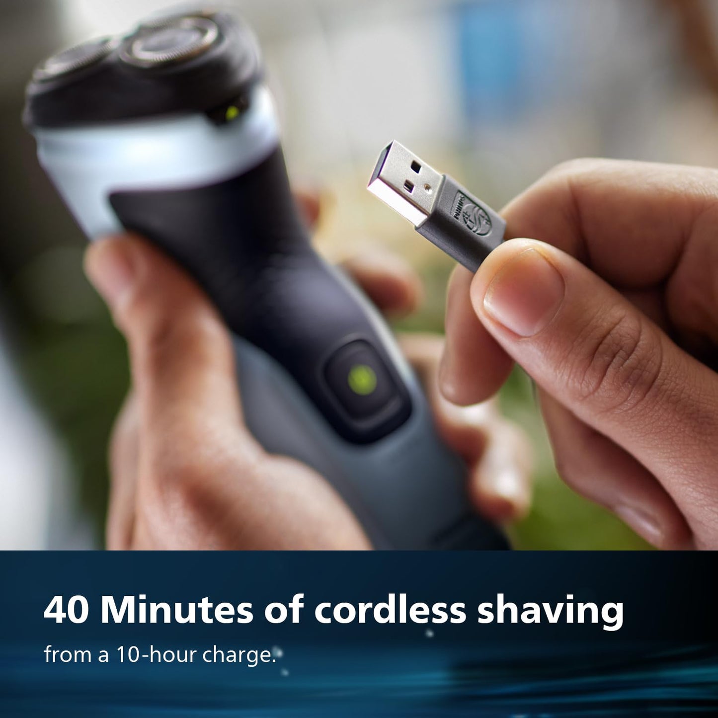 Philips Electric Shaver for Men, SkinProtect Technology, Wet and Dry Shave, 3D Floating Heads, 27 Self Sharpening Blades, Pop-up Trimmer, Cordless, Waterproof X3063/03 (New Model)
