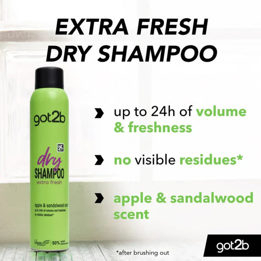 Schwarzkopf Professional Got2b Extra Fresh Dry Shampoo 200ml