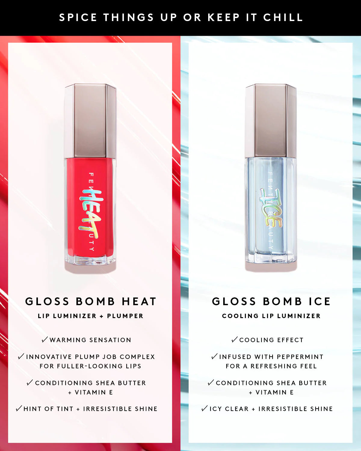 Fenty Beauty GLOSSY POSSE VOLUME 6.0 FULL-SIZE GLOSS BOMB TRIO