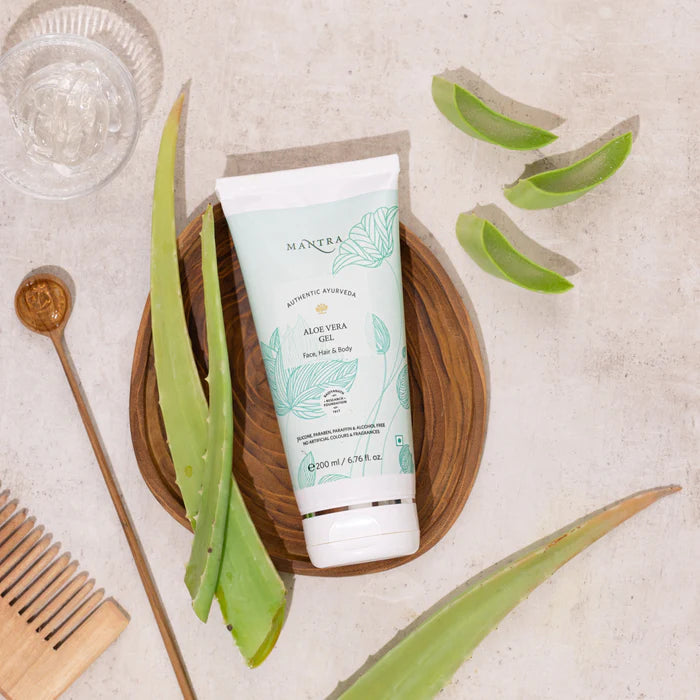 Mantra Aloe Vera Gel Face, Hair & Body for Hydrates and Soothes the Skin 200 ml