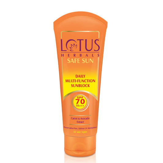 Lotus Herbals Safe Sun Daily Multi-Function Sunblock SPF 70 Pa+++ 60gm