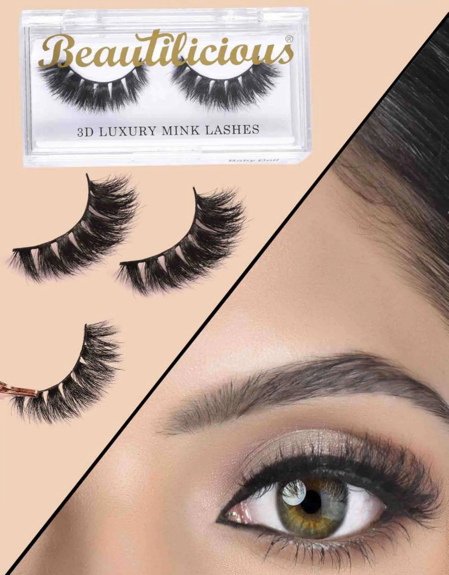 Beautilicious 3D Luxury Mink Lashes