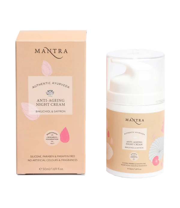 Mantra Anti-Ageing Night Cream Bakuchiol & Saffron 50ml