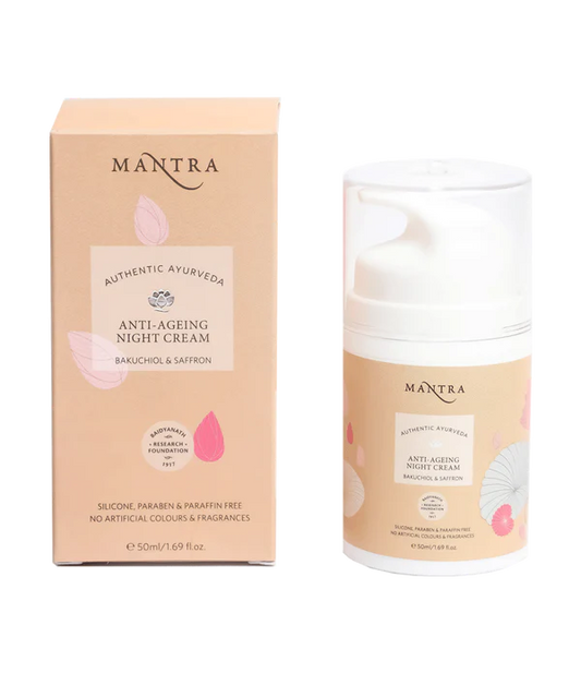 Mantra Anti-Ageing Night Cream Bakuchiol & Saffron 50ml