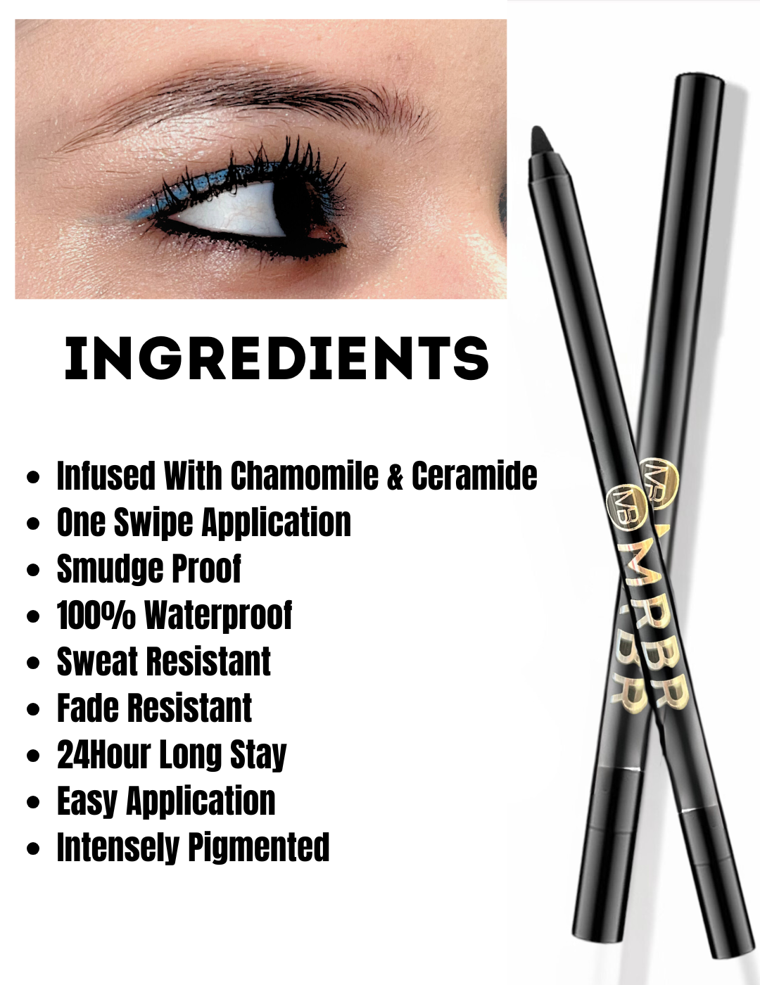 MRBR JUST KOHL GEL KAJAL 1.2g⏐+ FREE MRBR SINDOOR