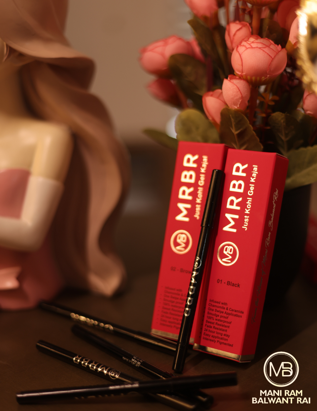 MRBR JUST KOHL GEL KAJAL 1.2g⏐+ FREE MRBR SINDOOR