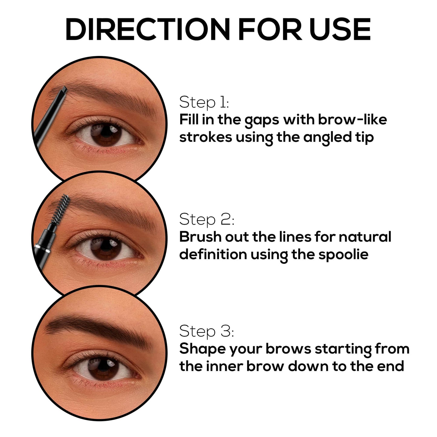 RENEE Superdense Eyebrow Pencil Black 0.4 gm