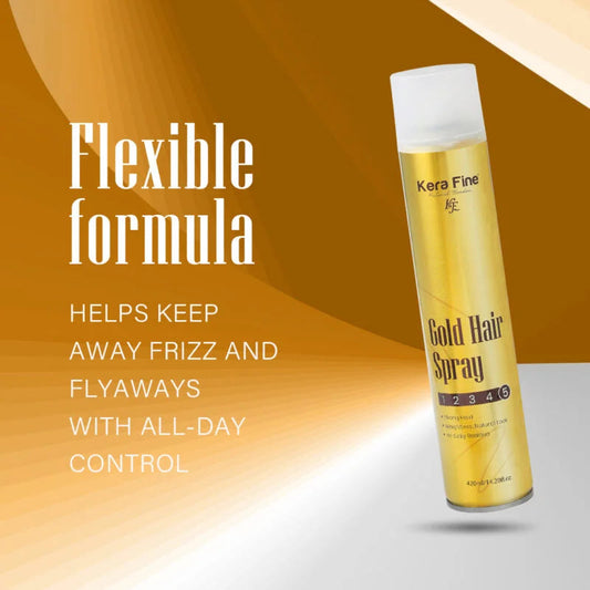 Kera Fine Gold Hair Spray 420ml
