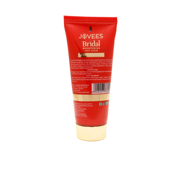 Jovees Bridal Brightening Face Scrub |Turmeric & Pearl Millet Flour 100g