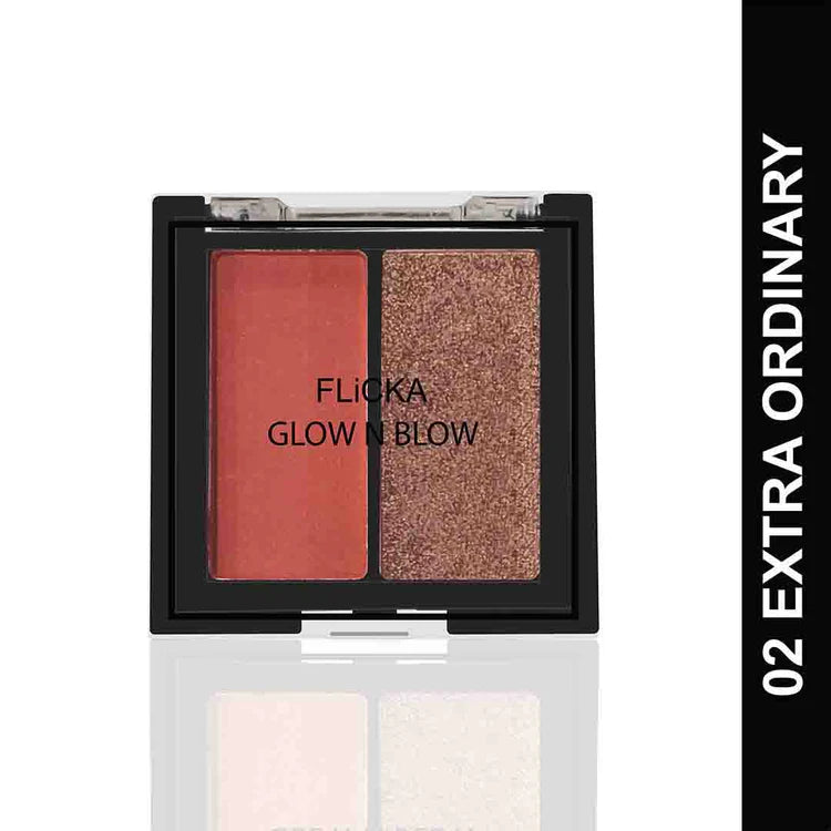 Flicka GLOW N BLOW - Blusher & Highlighter