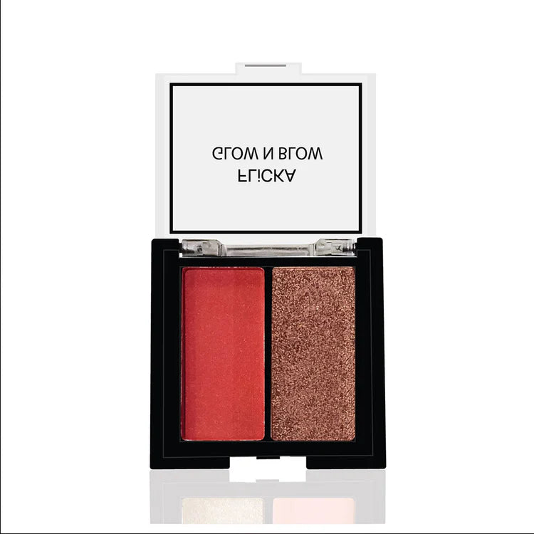 Flicka GLOW N BLOW - Blusher & Highlighter