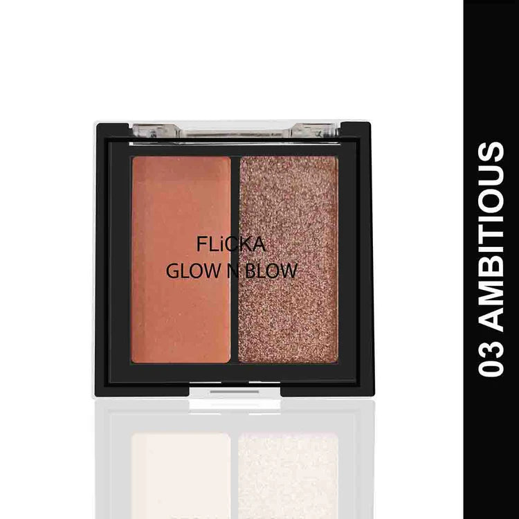 Flicka GLOW N BLOW - Blusher & Highlighter