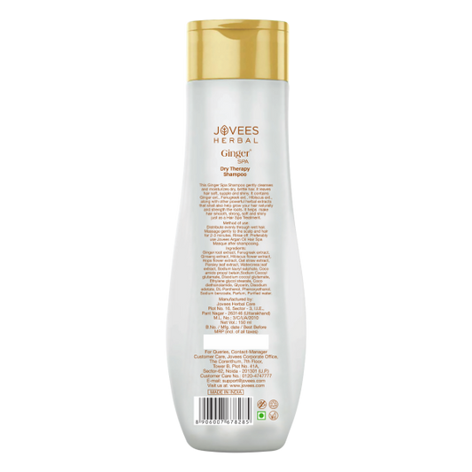 Jovees Herbal Ginger Spa Dry Therapy Shampoo |Detangles & Strengtens |For Dry Hair 300ml