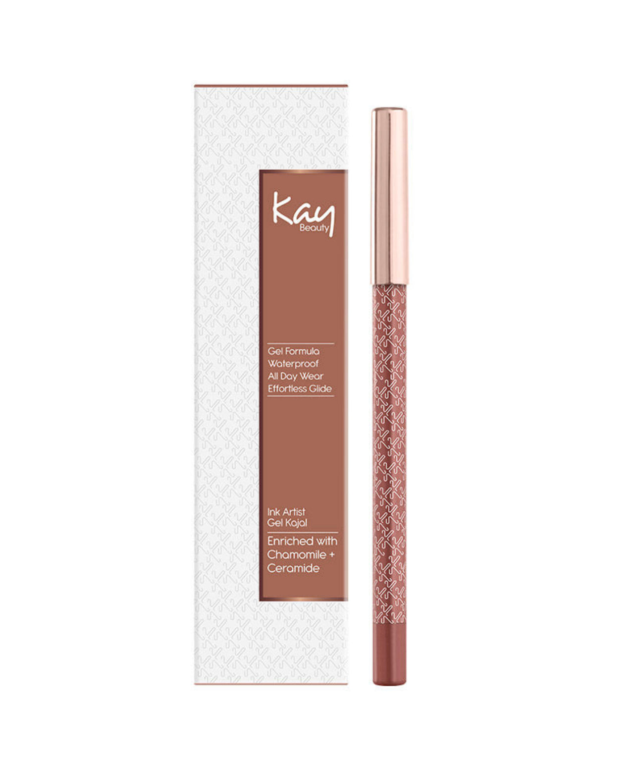 Kay Beauty Gel Formula Waterproof All Day Wear Effortless Glide Ink Artist Gel Kajal 1.2gm