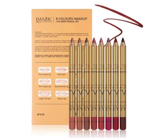 Imagic 8 Colours Makeup Lipliner Set