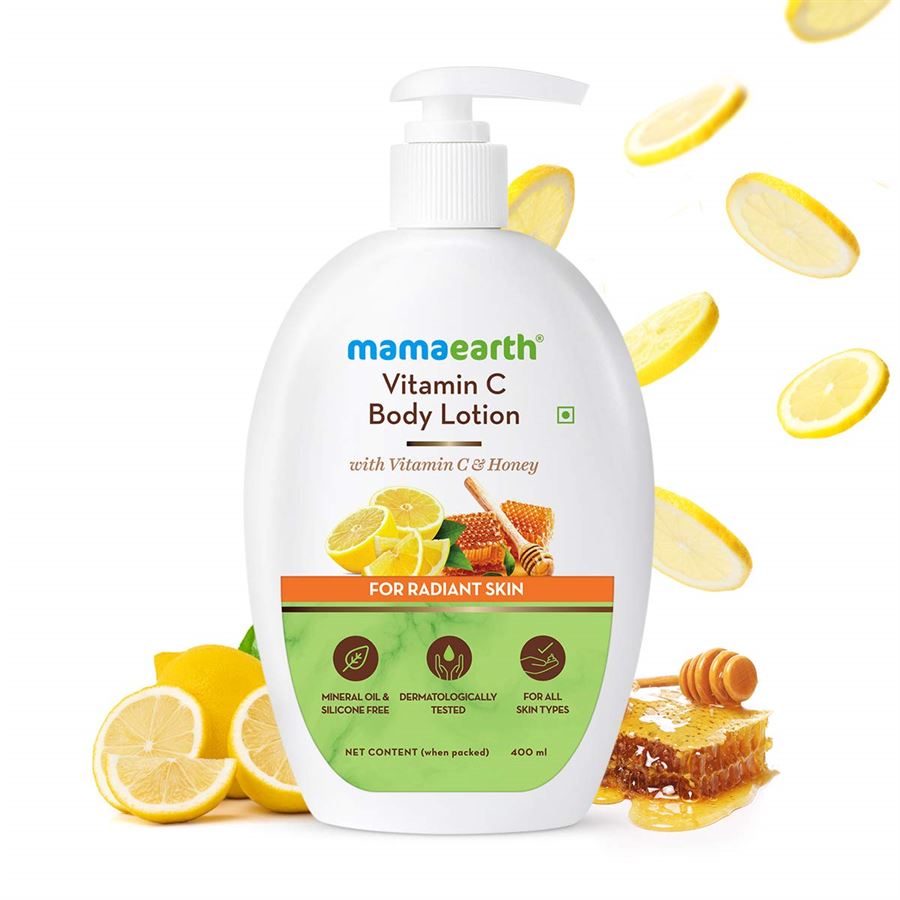 Mamaearth Vitamin C Body Lotion For Radiant Skin 400ml
