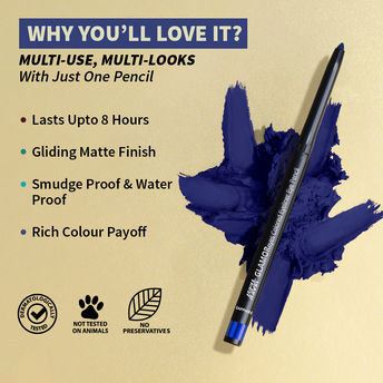 NYKAA GLAMOREYES COLOURED EYELINER SAPPHIRE 0.3G