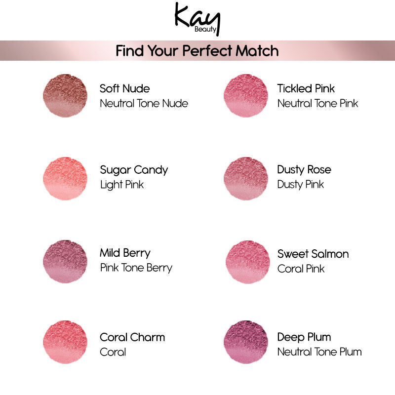 Kay Beauty Matte Blush Enriched With Avocado 8.5g