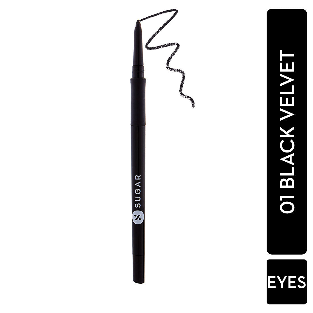 SUGAR Twist And Shout Fadeproof Kajal 0.35g 01 Black Velvet