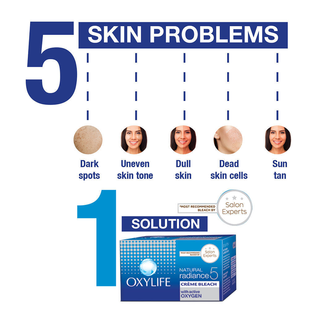 OxyLife Natural Radiance 5 Creme Bleach (126g)