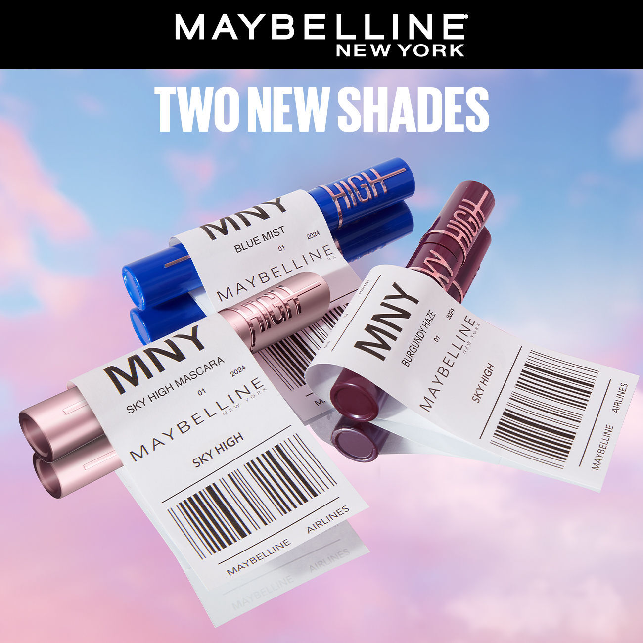 Maybelline New York Lash Sensational Sky High Blue Mascara (7.2ml)