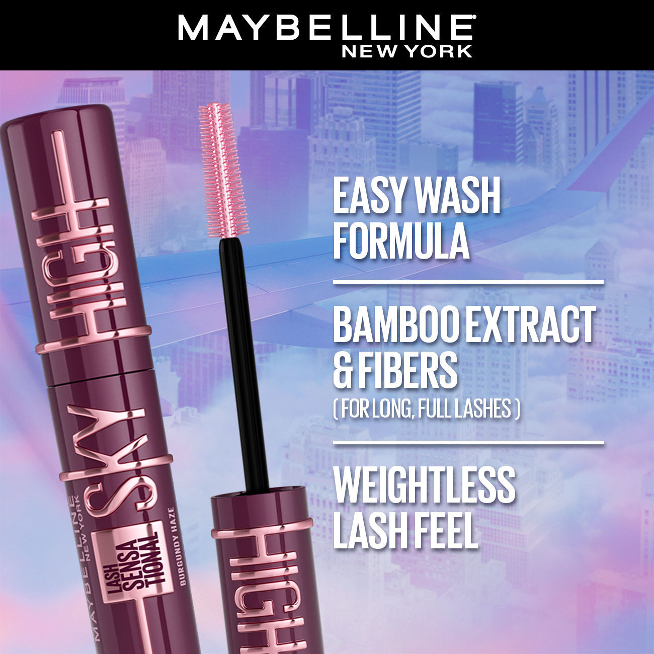 Maybelline New York Lash Sensational Sky High Blue Mascara (7.2ml)