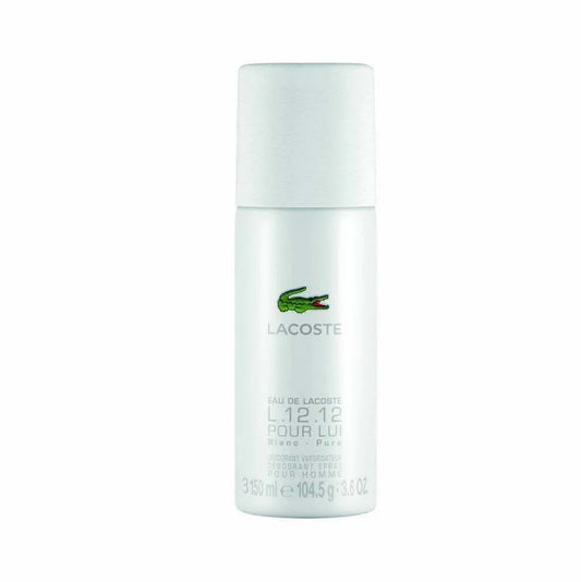 Lacoste L 12.12 Eau De Lacoste Blanc Pure White For Men Deo 150ml