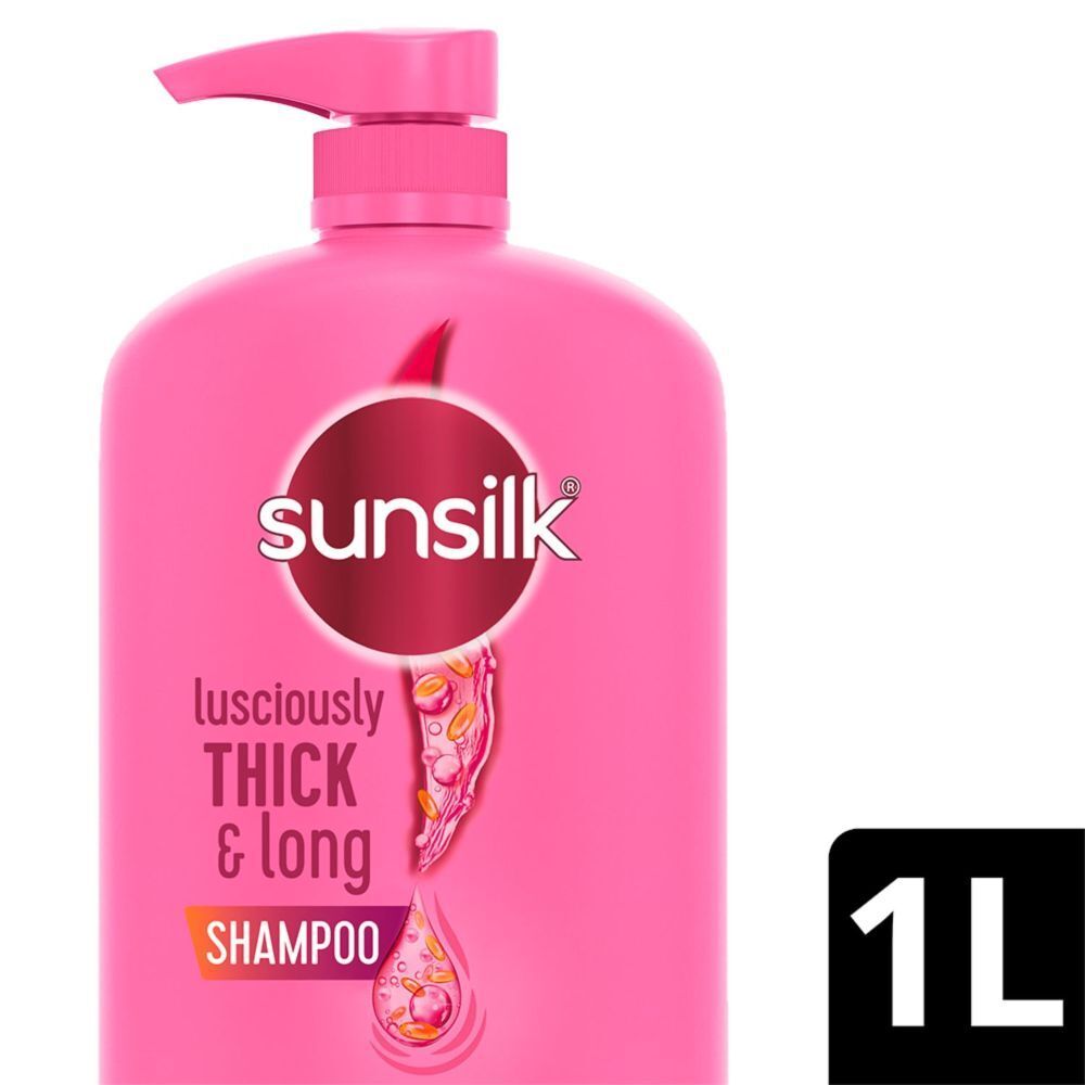 Sunsilk Lusciously Thick & Long Shampoo with Keratin Yoghurt Protein & Macademia Oil Paraben-Free 1000ml