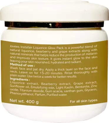 JOVEES Insta Fair Liquorice Glow Pack (400 g)