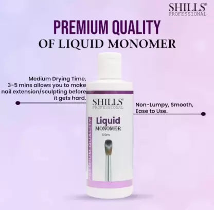 Shills Professional Premium Quality Liquid Monomer 100 ml  (Purple)