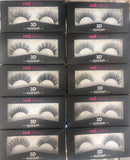 Red Cherry Black natural 3D thick long eye- lashes 10 Piece