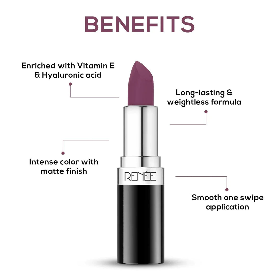 RENEE Stunner Matte Lipstick You 4g