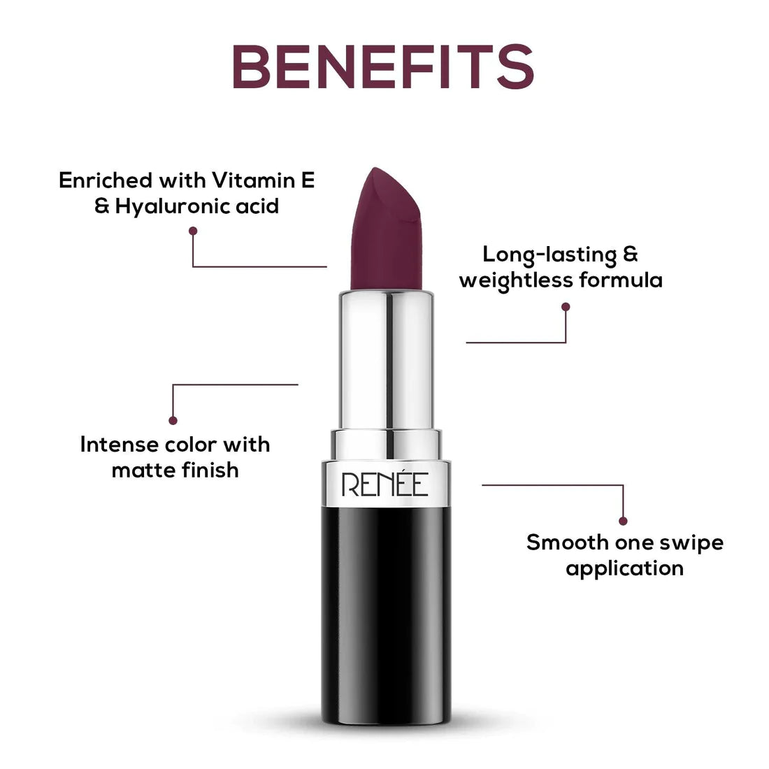 RENEE Stunner Matte Lipstick You 4g