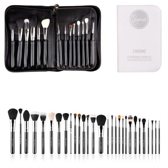 Sigma Chrome Extravaganza Chrome Kit Professinal Brush Collection