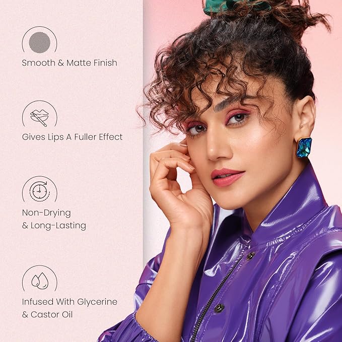 Swiss Beauty Bold Matt Lip Liner | Long-lasting |Matte Finish | Non-drying | Shade-12, 1.6gm