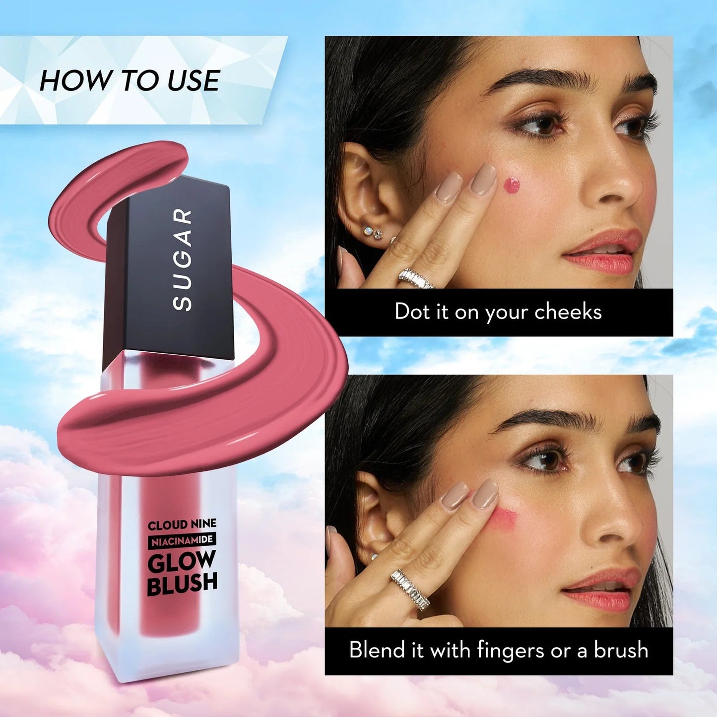 SUGAR Cloud Nine Niacinamide Glow Blush 7.6ml