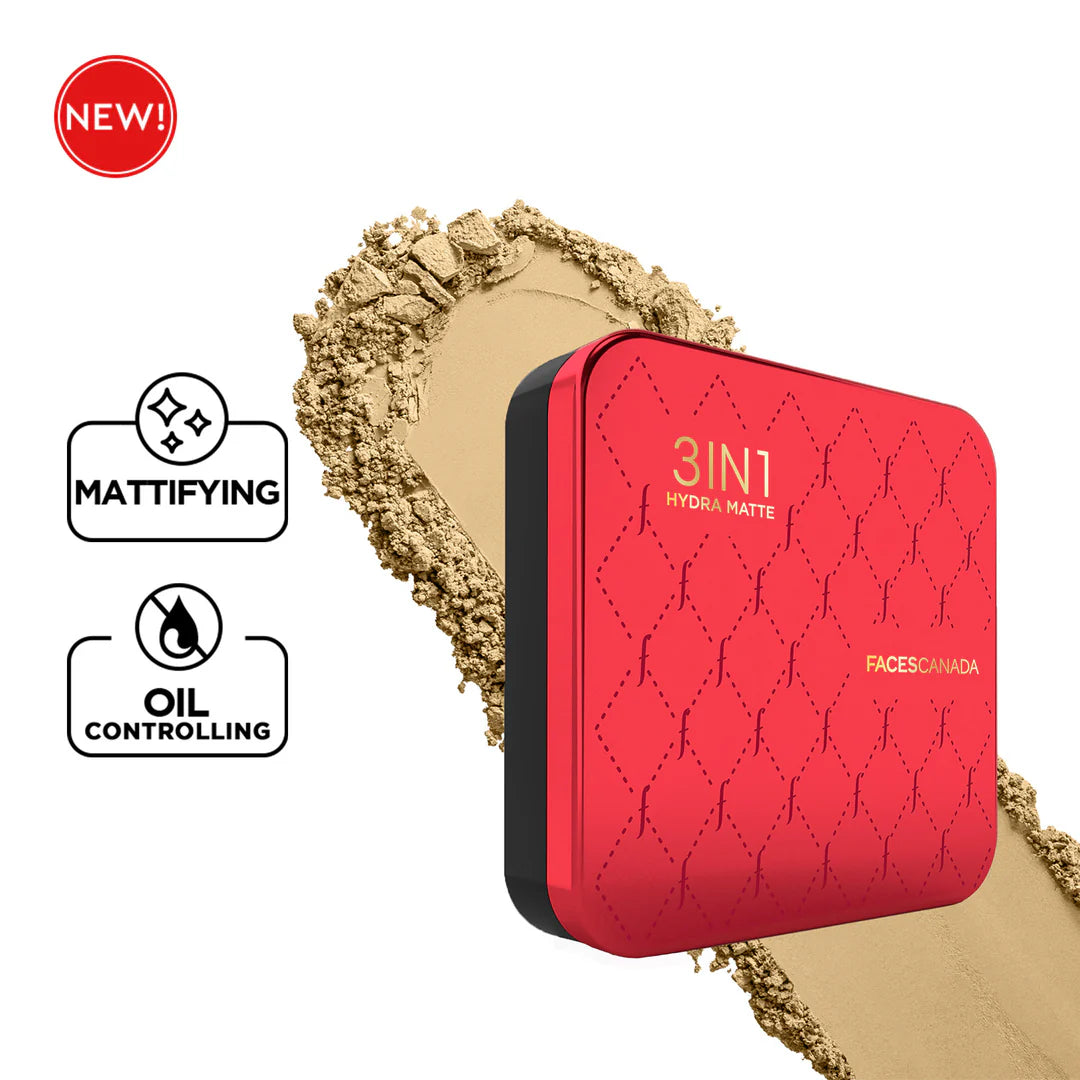 Faces Canada 3 in 1 All Day Hydra Matte Compact 9g