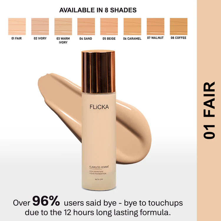 Flicka Flawless Femme HD Liquid Foundation