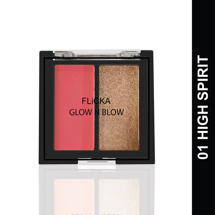 Flicka GLOW N BLOW - Blusher & Highlighter