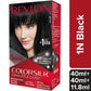 Revlon Colorsilk Hair Color - No Ammonia, With Keratin &amp; 3D Color Gel Technology, 155.61 g Black 1N